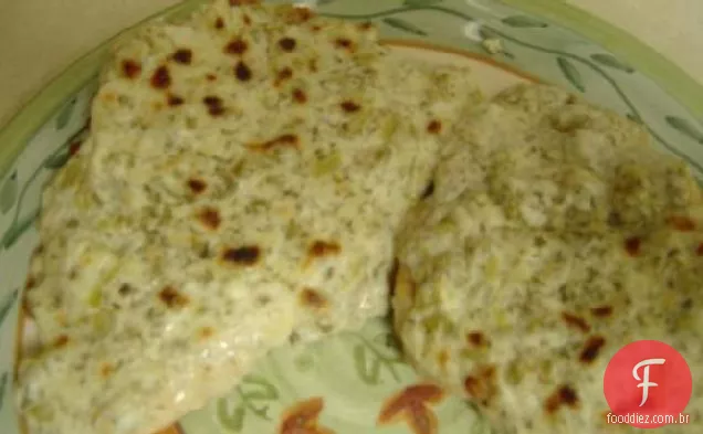 Peitos de frango com creme de leite e Jalapenos