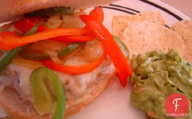 Hambúrgueres De Frango Fajita