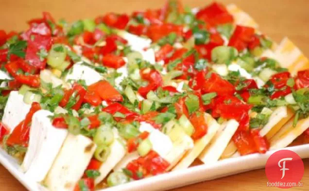 Para morrer por aperitivo de queijo marinado
