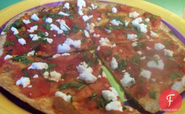 Tostadas com queijo de cabra e Salsa