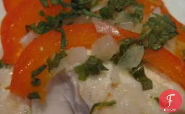 Peixe caribenho em um pacote
