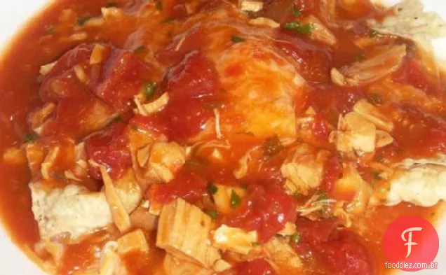 Sopa de tortilha de frango (rápido e barato!)