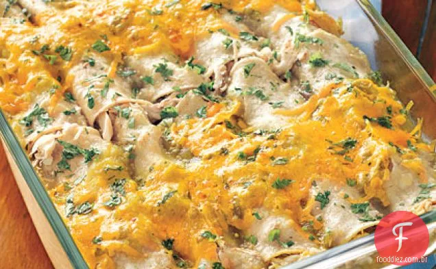 Enchiladas de Frango, pimenta e queijo