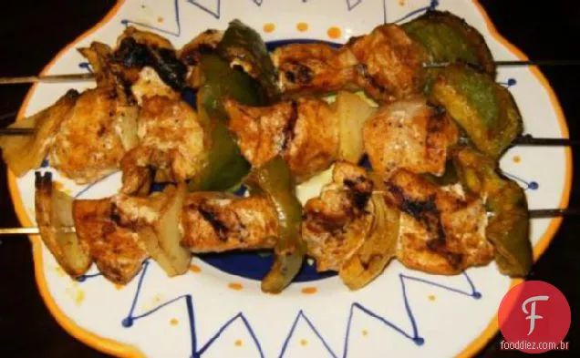 Kebabs De Frango Com Especiarias Marroquinas