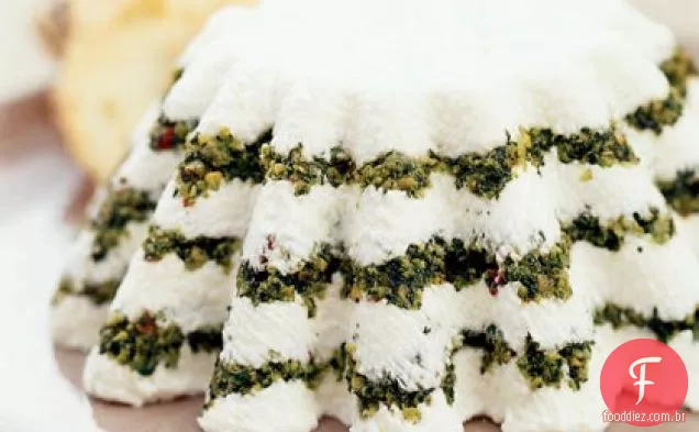 Torta de queijo iogurte com Pesto