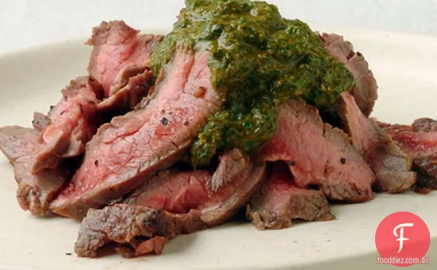 Bife de flanco grelhado com Chermoula