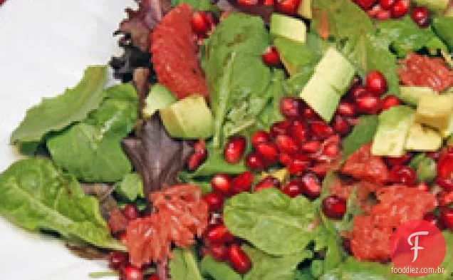 Salada De Abacate, Toranja E Romã