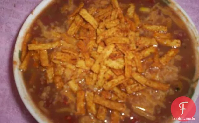 Sopa De Tortilla Cremosa-Vegetariana