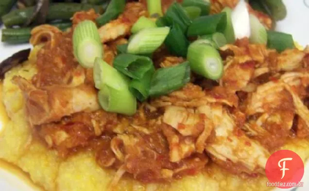 Frango mexicano e Polenta