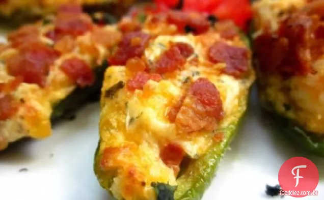 Jalapenos Recheados Grelhados