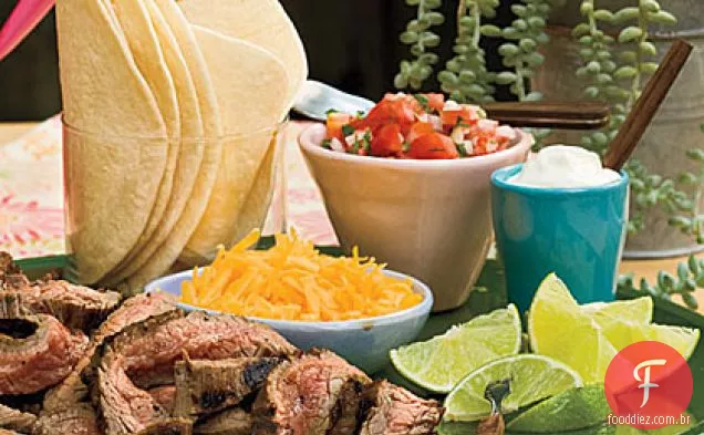 Carne Fajitas com Pico de Gallo