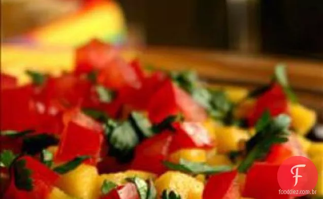 Sunny Caribbean Black Bean e Mango Dip
