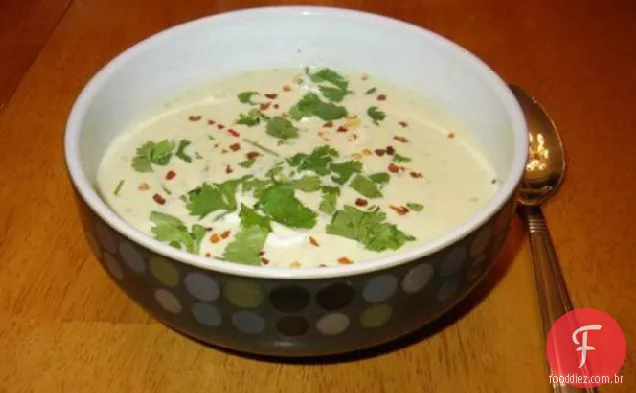 Creme de sopa de coentro