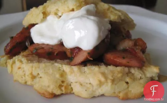 Tomate e Kielbasa Shortcake