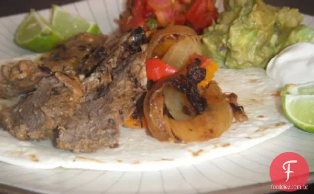 Bife De Alho Assado Fajitas