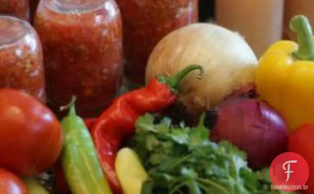 Salsa caseira fresca para conservas