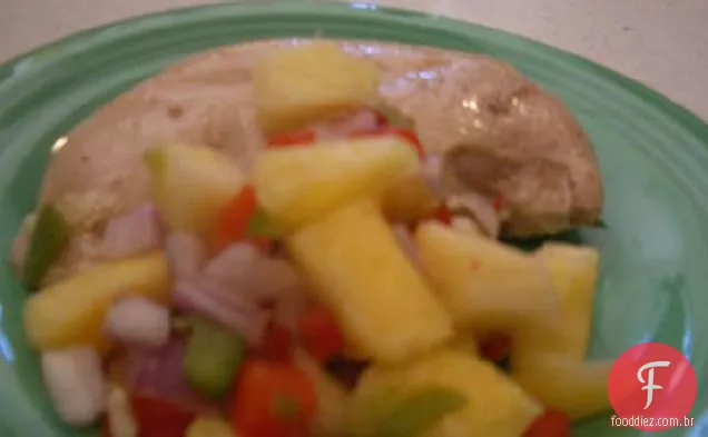 Frango Temperado Com Salsa De Abacaxi