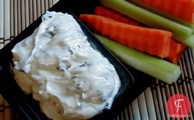 Queijo de cabra e molho de ervas