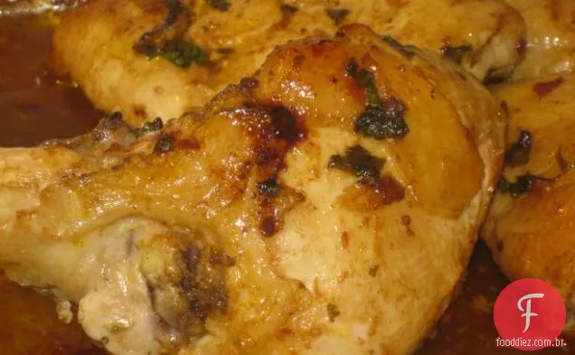 Tomate seco ao sol e frango assado com coentro