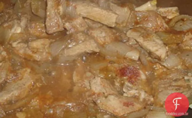 Carne De Porco Refogada
