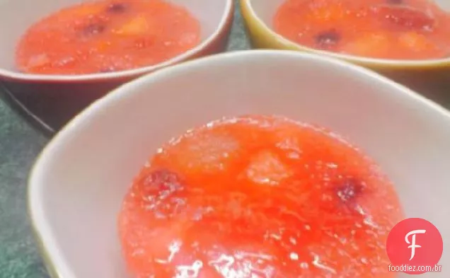 Copos congelados da fruta da avó