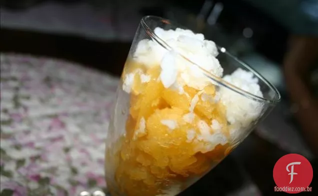 Costeletas De Porco Com Vidro Laranja Esfumaçado