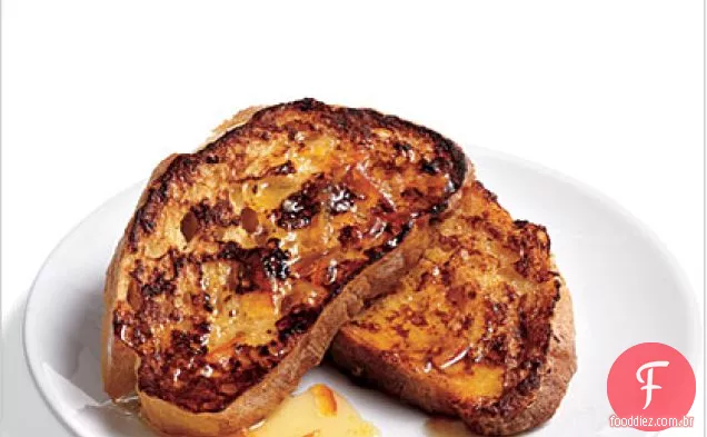 Ciabatta torrada francesa com marmelada regue