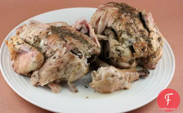 Crockpot Bacon Envolto Cornish Jogo Galinhas