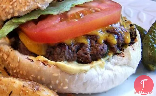 Bacon Cheddar Recheado Hambúrgueres