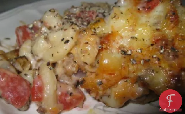Carne E Mussarela Assar