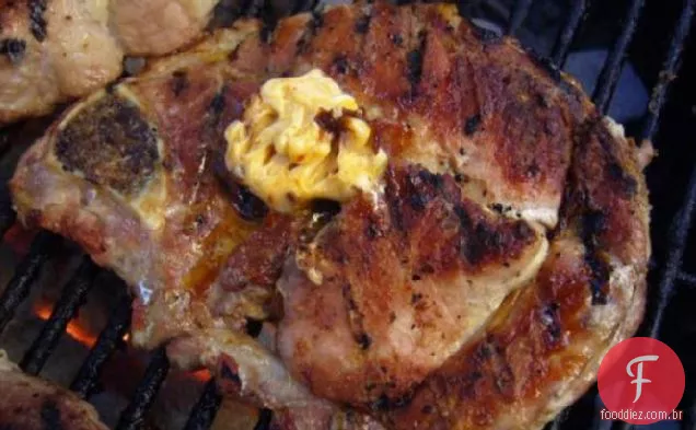 Bifes Grelhados (Ou Costeletas) Com Manteiga De Chipotle
