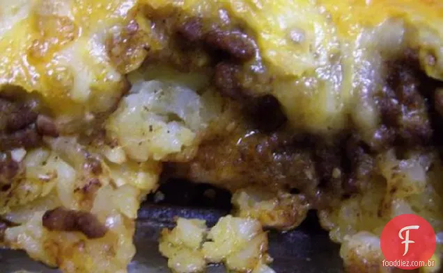 Taco Tater Tot caçarola da vitória