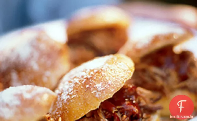 Sanduíches De Carne De Porco Defumada