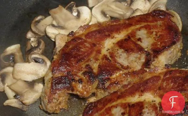 Bifes de porco para churrasco