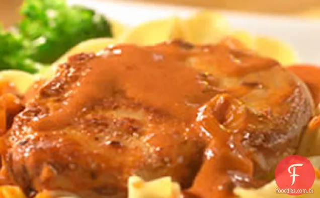 Costeletas De Porco Paprikash