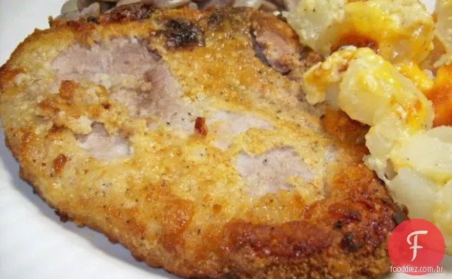 Bife frito com frango Tom e Kelly!