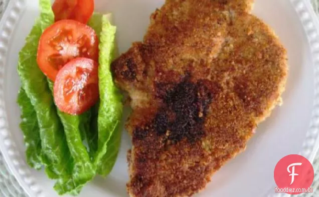 Costeletas De Porco À Milanesa Fritas