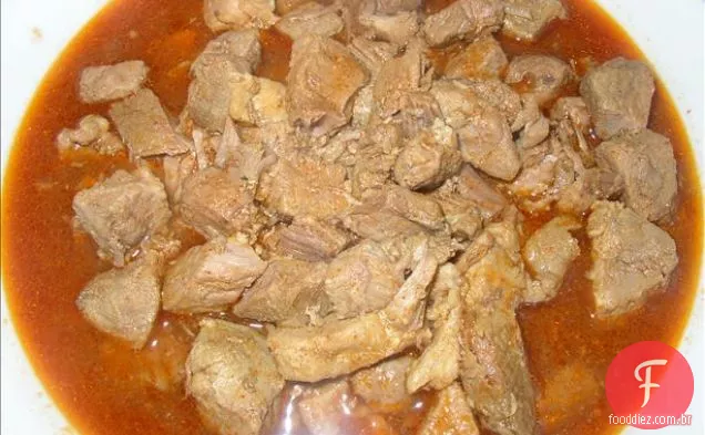 Frango Da Cidade, Não Bunda De Frango! (Carne de porco em uma vara)