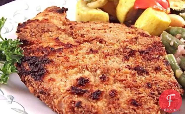 Crosta Crocante Costeletas De Porco À Milanesa