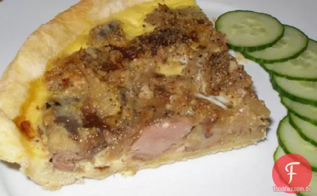 Fígado e cebola torta