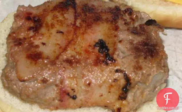 Mmmm Bom Bacon Embrulhado Hambúrgueres