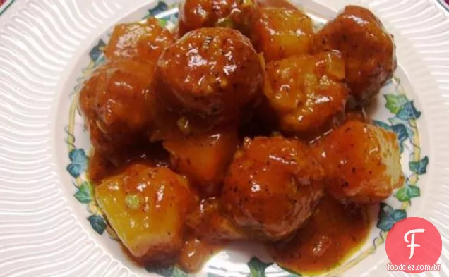 Almôndegas doces e azedas de Shane (minha versão)