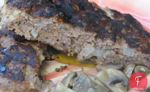 Cheeseburgers Recheados Com Cogumelos
