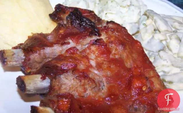 Costelas De Churrasco De Fita Azul