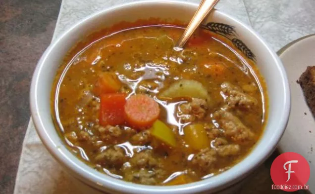 Sopa de hambúrguer de Jason