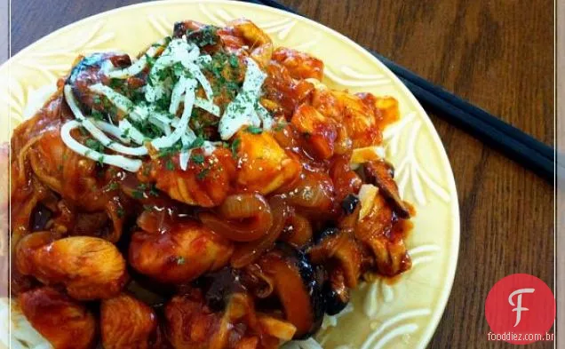 Frango Com Pasta De Pimenta Vermelha Coreana