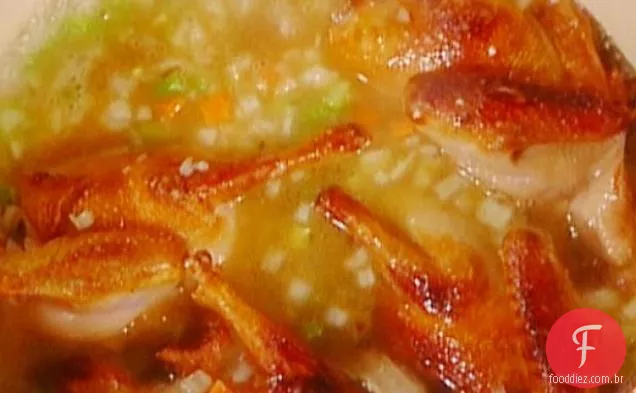 Pombo (ou galinha da Cornualha) Sopa: Sopa Coada