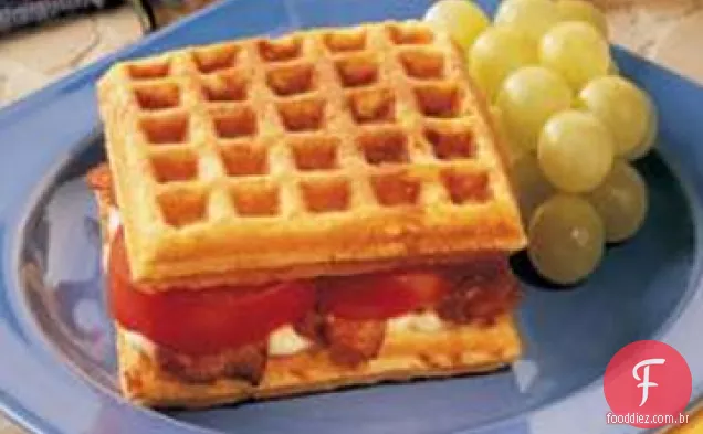 Sanduíches De Waffle De Fubá