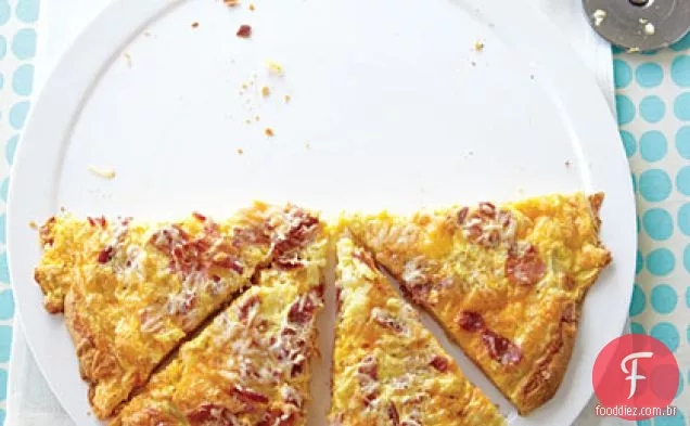 Bacon e ovo café da manhã Pizza