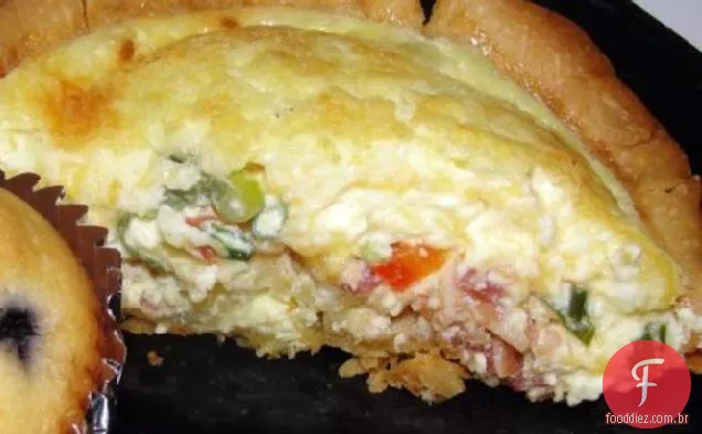 Quiche De Café Da Manhã Com Bacon